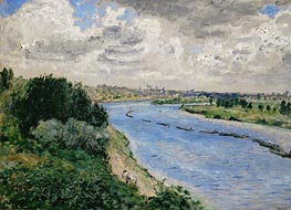 Barges on the Seine | Renoir | Gemälde Reproduktion