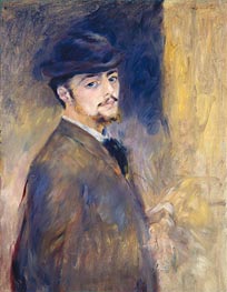 Self-Portrait, 1876 by Renoir | Painting Reproduction