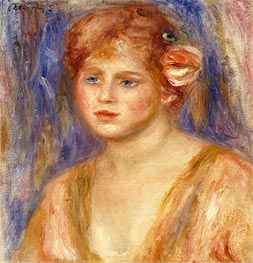 Portrait of a Young Girl | Renoir | Painting Reproduction