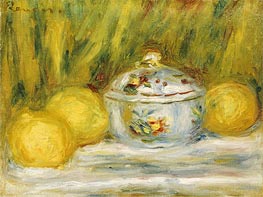 Sugar Bowl and Lemons | Renoir | Gemälde Reproduktion