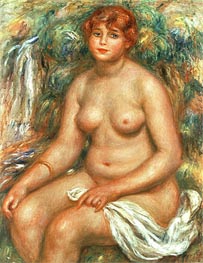 Seated Bather, 1916 by Renoir | Painting Reproduction