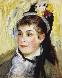 Portrait de Madame Edmond Renoir, 1876 by Renoir | Painting Reproduction