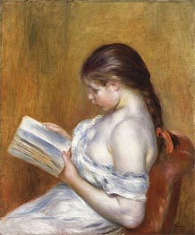 Reading, 1888 by Renoir | Painting Reproduction