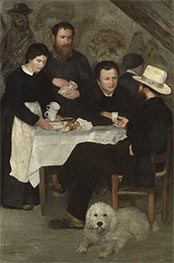 Mutter Anthonys Taverne, 1866 von Renoir | Gemälde-Reproduktion