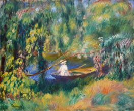 The Boat, c.1878 by Renoir | Painting Reproduction