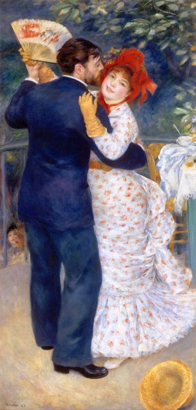 Dance in the Country (Dance at Chatou), 1883 by Renoir | Painting Reproduction
