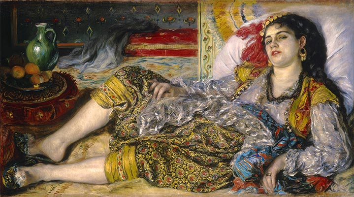 Odalisque (An Algerian Woman), 1870 by Renoir | Painting Reproduction