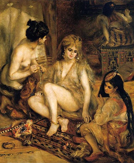 The Harem (Parisian Women Dressed as Algerians), 1872 by Renoir | Painting Reproduction