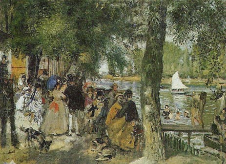 La Grenouillere, 1869 | Renoir | Painting Reproduction