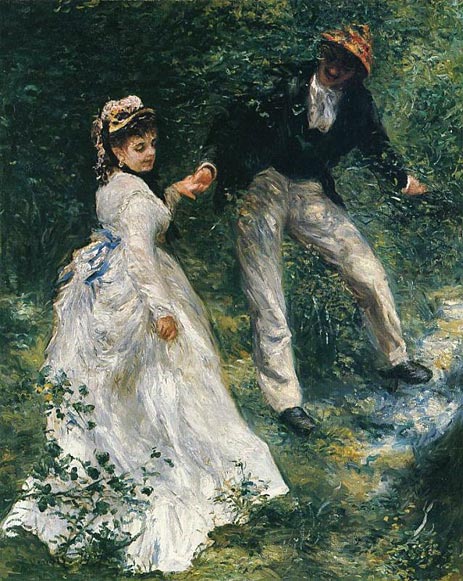 The Promenade, 1870 | Renoir | Painting Reproduction