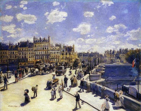 Le Pont-Neuf, Paris, 1872 | Renoir | Painting Reproduction