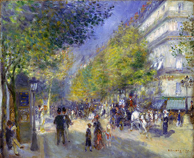 Die Boulevards von Paris | Renoir | Gemälde Reproduktion