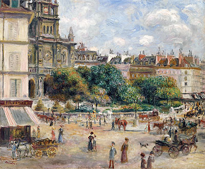Place de la Trinité, Paris | Renoir | Gemälde Reproduktion