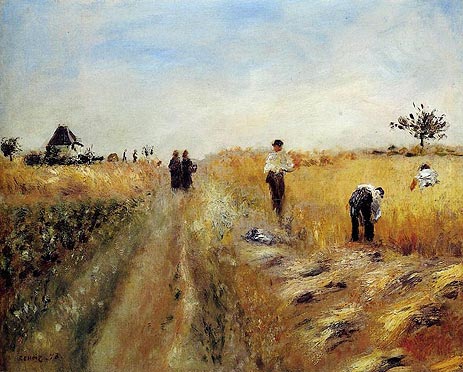 The Harvesters, 1873 | Renoir | Gemälde Reproduktion