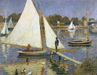 The Seine at Argenteuil (Sailboats at Argenteuil), c.1873/74 | Renoir | Gemälde Reproduktion