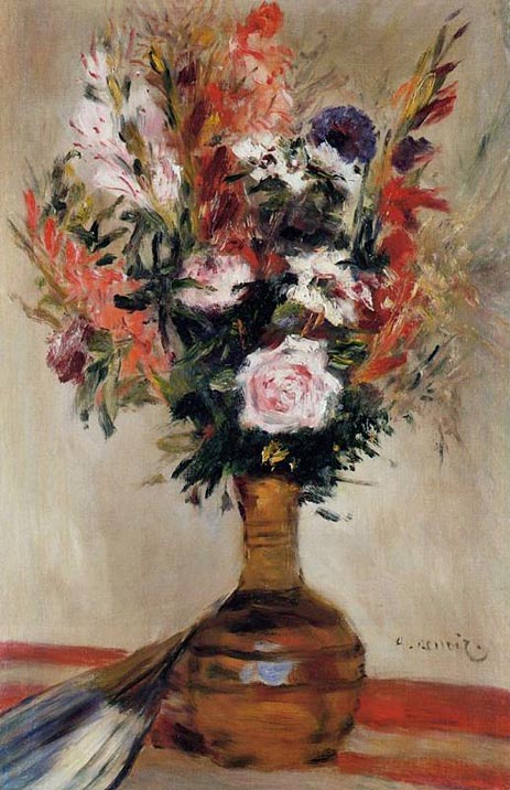 Roses in a Vase | Renoir | Painting Reproduction