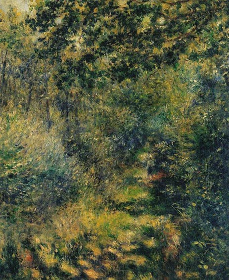 Path in the Forest, c.1874 | Renoir | Gemälde Reproduktion