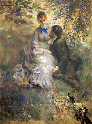 The Lovers, c.1875 | Renoir | Painting Reproduction