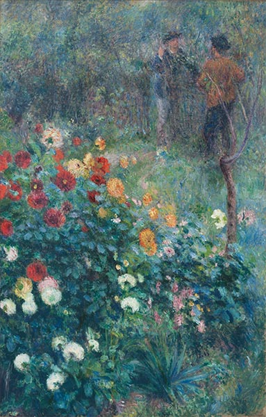 The Garden in the Rue Cortot at Montmartre, 1876 | Renoir | Painting Reproduction