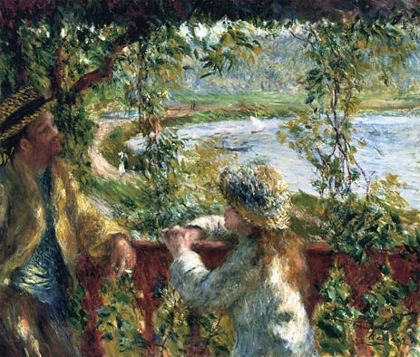 Near the Lake, c.1879 | Renoir | Painting Reproduction