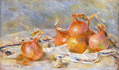 Zwiebeln, 1881 von Renoir | Gemälde-Reproduktion