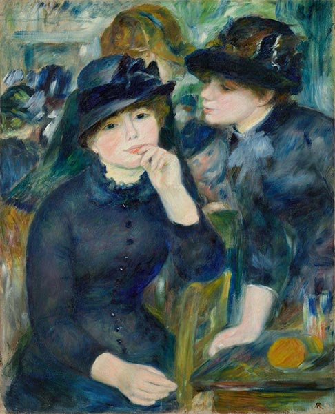Girls in Black, c.1880/82 by Renoir | Painting Reproduction