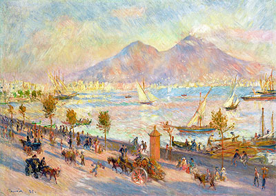 Mount Vesuvius in the Morning, 1881 by Renoir | Painting Reproduction