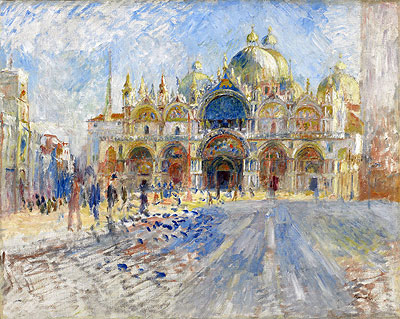 The Piazza San Marco, Venice, 1881 by Renoir | Painting Reproduction