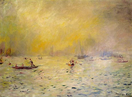 Ansicht von Venedig, Nebel, 1881 | Renoir | Gemälde Reproduktion