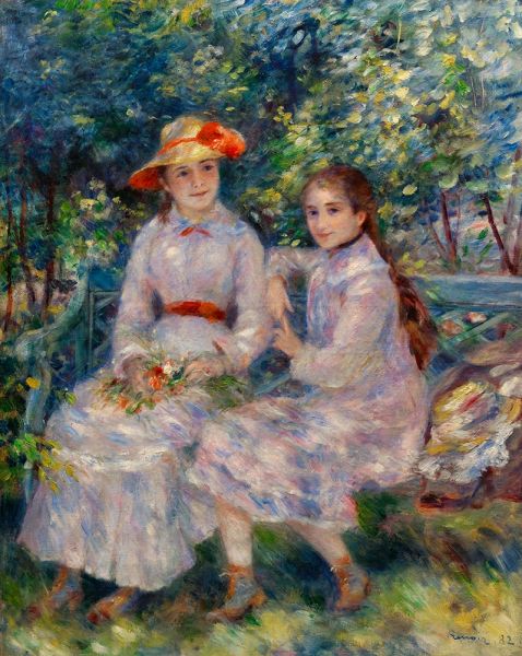 Die Töchter von Paul Durand-Ruel | Renoir | Gemälde Reproduktion
