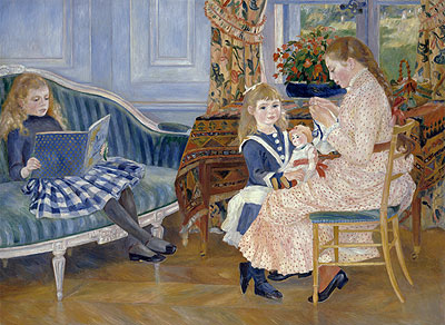 Children's Afternoon at Wargemont, 1884 by Renoir | Painting Reproduction