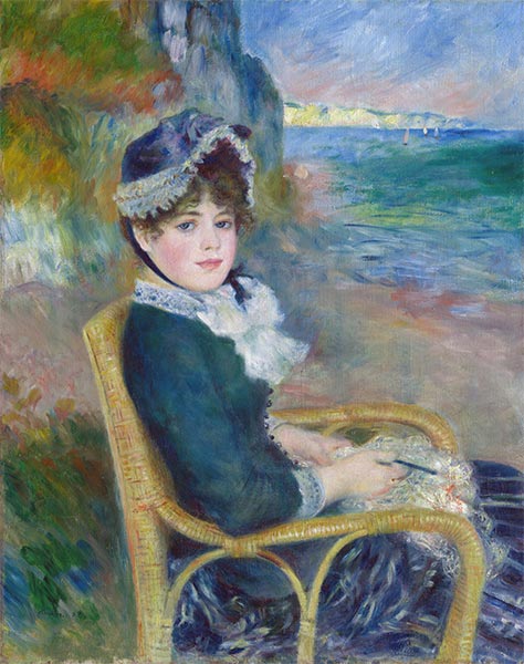 1938　TOPofART　Painting　By　Renoir　Seashore　the　Reproduction