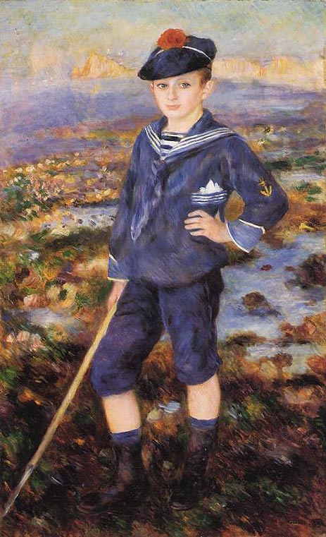 Sailor Boy (Portrait of Robert Nunes), 1883 by Renoir | Painting Reproduction
