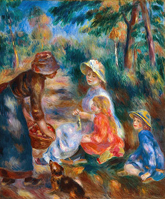 Die Apfelverkäuferin | Renoir | Gemälde Reproduktion