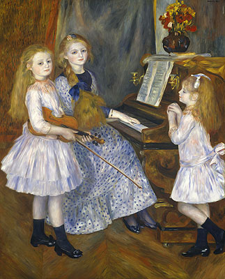 The Daughters of Catulle Mendes, 1888 | Renoir | Painting Reproduction