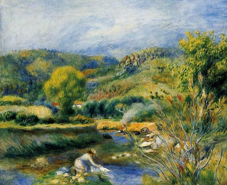 The Washerwoman (The Laundress), c.1891 by Renoir | Painting Reproduction