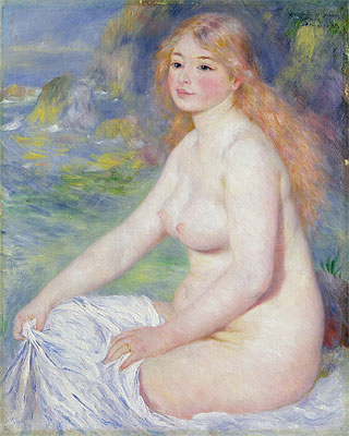Blonde Bather, 1881 | Renoir | Painting Reproduction