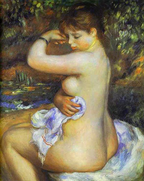 Nach dem Bad, 1888 | Renoir | Gemälde Reproduktion