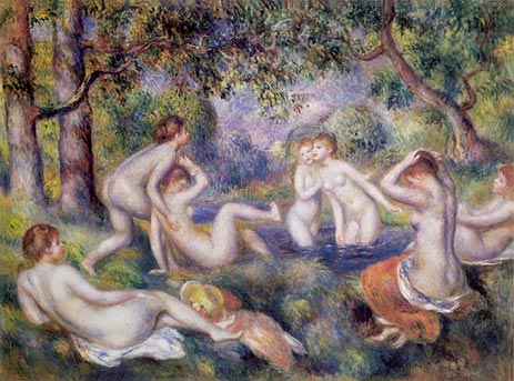 Bathers in the Forest, c.1897 | Renoir | Painting Reproduction