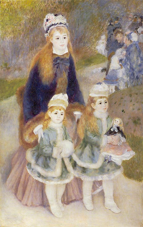 Mother and Children, c.1874/76 | Renoir | Gemälde Reproduktion