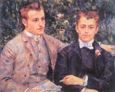 Portrait of Charles and Georges Durand-Ruel, 1882 | Renoir | Painting Reproduction