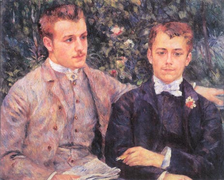 Portrait of Charles and Georges Durand-Ruel | Renoir | Painting Reproduction
