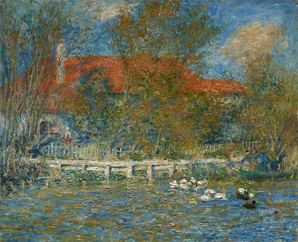 The Duck Pond, 1873 | Renoir | Painting Reproduction