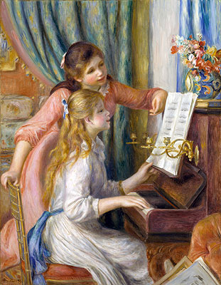 Two Young Girls at the Piano, 1892 | Renoir | Painting Reproduction