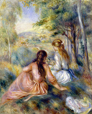 In the Meadow | Renoir | Painting Reproduction