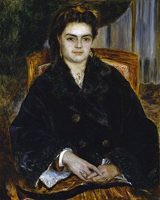 Madame Edouard Bernier (Marie-Octavie-Stephanie Laurens), 1871 | Renoir | Painting Reproduction