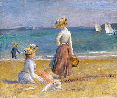 Figures on the Beach, 1890 | Renoir | Painting Reproduction