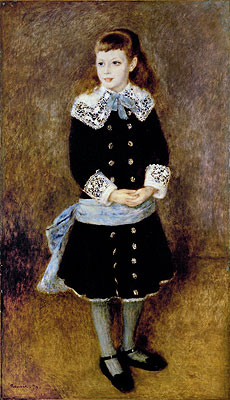Girl with Blue Sash, 1879 | Renoir | Painting Reproduction