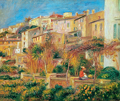 Terrace at Cagnes, 1905 | Renoir | Gemälde Reproduktion