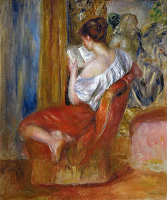 Woman Reading, 1900 | Renoir | Painting Reproduction